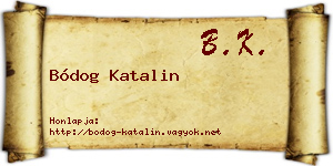 Bódog Katalin névjegykártya